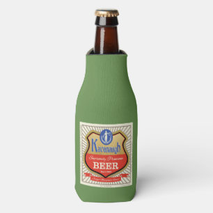 Porta-garrafa Logotipo engraçado da cerveja do vintage de Brett