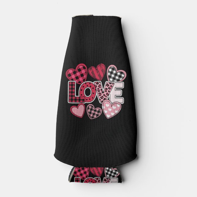 Porta-garrafa Love Heart Valentine Friends Friendship Love Quote (Frente)