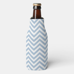 Porta-garrafa Luz - Grunge azul Chevron Textured