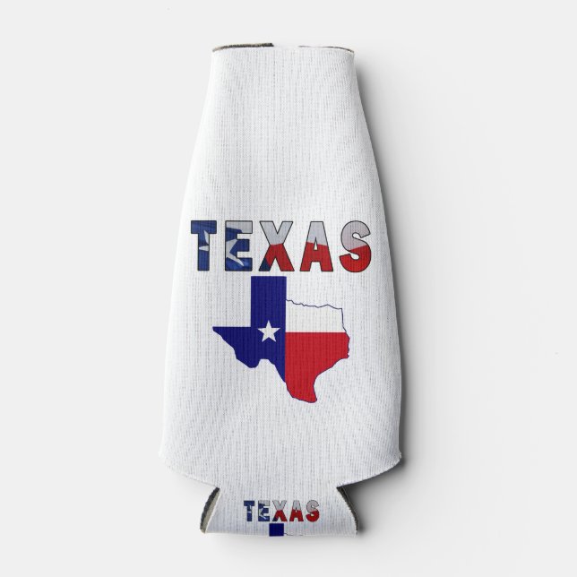 Porta-garrafa Mapa de Sinalizador com Texas (Frente)