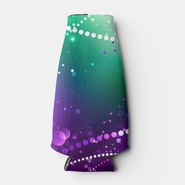 Porta-garrafa Mardi Gras Festivo Purple Background (Frente)