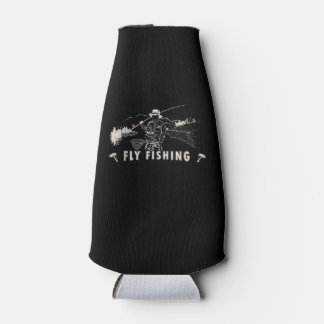 Porta-garrafa Marrom Brook Trout Fly Pescoço Linha Pescador Pres