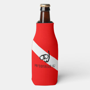 Porta-garrafa Máscara de mergulho com sinalizador