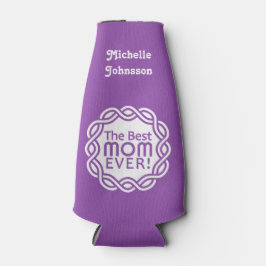 Porta-garrafa MELHOR nome personalizado MOM e refrigerador de be