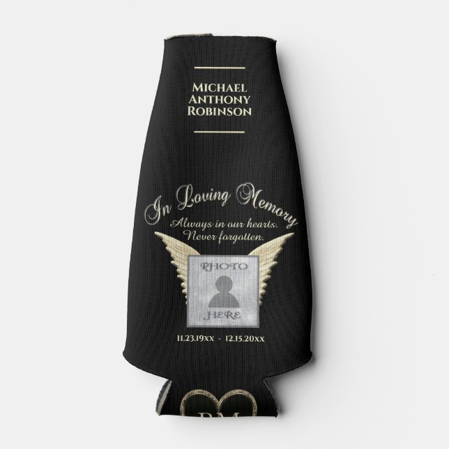 Porta-garrafa Memorial de Foto em Memória Adoradora (Frente)