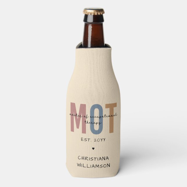 Porta-garrafa Mestre Personalizado Da Mt Da Terapêutica Ocupacio (Frente da Garrafa)