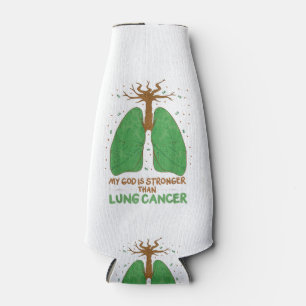 Porta-garrafa Meu Deus É Mais Forte Que O Cancer Pulmonar