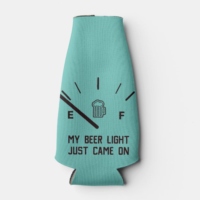 Porta-garrafa Minha Luz De Cerveja Acendeu (Frente)