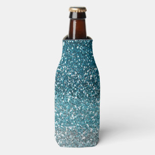 Porta-garrafa Minigráfico de Brilho Azul Na moda