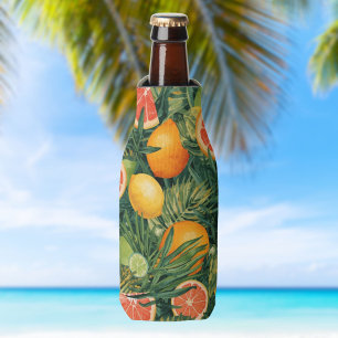 Porta-garrafa Mistura Tropical de Citrinos – Aquarela de Limão,