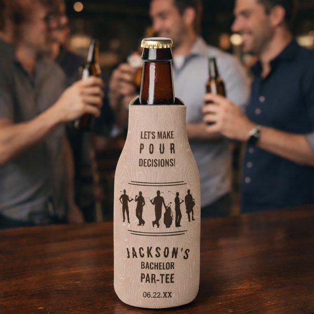 Porta-garrafa Modern Golf Bachelor Par-tee Bachelor Party  (Modern Golf Bachelor Par-tee Bachelor Party Bottle Cooler)