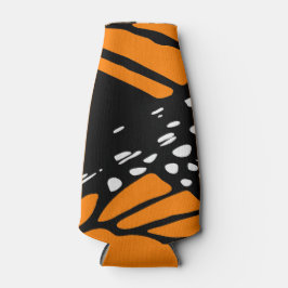 Porta-garrafa Monarch Butterfly Adaptação Black-White-Orange