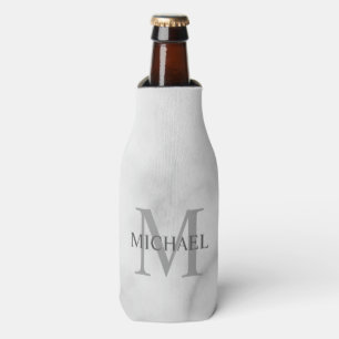 Porta-garrafa Monograma e nome personalizados de mármore cláss
