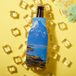 Porta-garrafa Monte Cook sobre o lago Pukaki, NZ