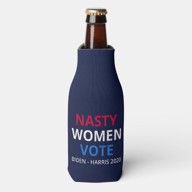 Porta-garrafa Mulheres nojentas Votam I (Frente da Garrafa)