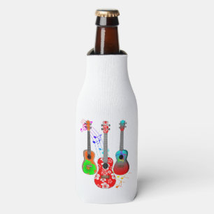 Porta-garrafa Música Do Jogador Ukulele Da Ilha Tropical