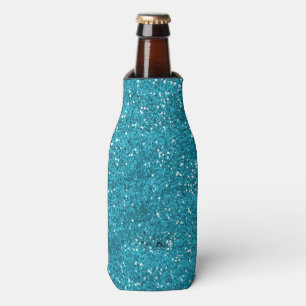 Porta-garrafa Na moda Turquoise Blue Glitter