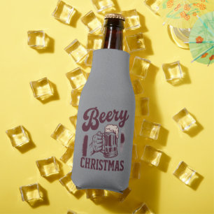 Porta-garrafa Natal Cervejoso Vintage Festivo Festa Homens Cerve