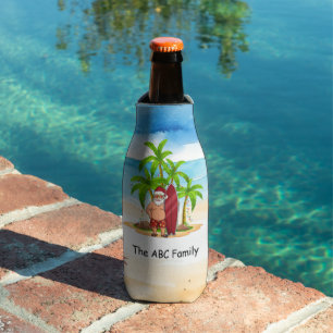 Porta-garrafa Natal em julho com SANTA CLAUS