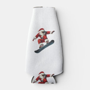 Porta-garrafa Natal Papai Noel Snowboard Esqui Esquiador