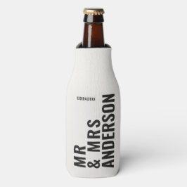 Porta-garrafa Natas negras negras mínimas ousadas casamento simp