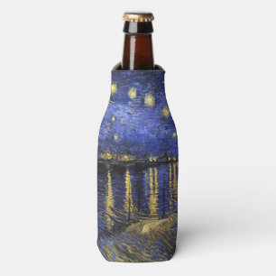 Porta-garrafa Noite estrelado de Vincent van Gogh sobre o Rhone
