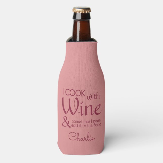 Porta-garrafa Nome personalizado da cotação do vinho (Frente da Garrafa)