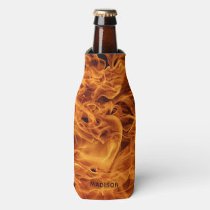 Porta-garrafa Nome personalizado do Fire Flames