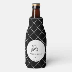 Porta-garrafa Nome Personalizado Dr. Mínimalista Doutorado