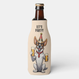 Porta-garrafa Nome Personalizado e Grupo de Texto Animal