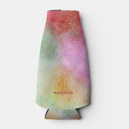 Porta-garrafa Nome personalizado Explosão de cor