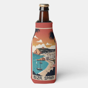 Porta-garrafa Nome Personalizado Ibiza, Poster de viagens de Esp