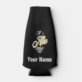 Porta-garrafa Nome personalizado Me deixa uma garrafa de cerveja