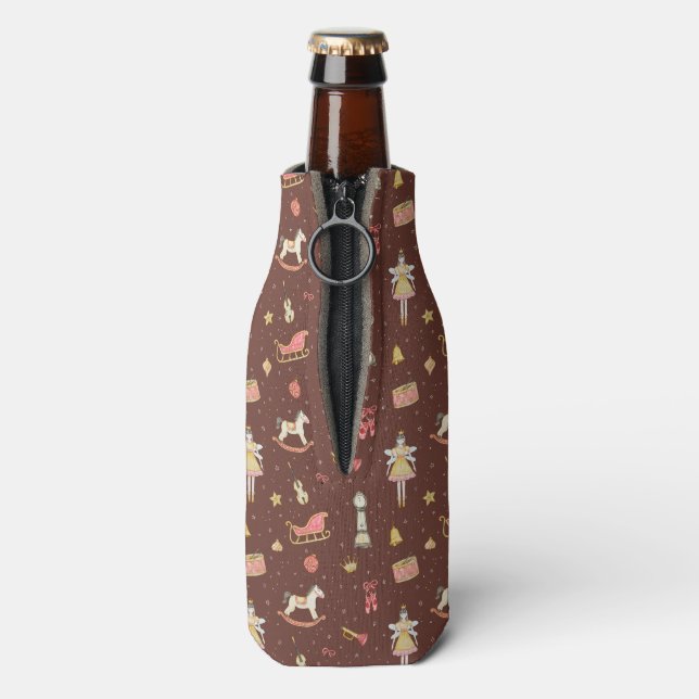 Porta-garrafa Nutcracker Ballerina Natal (traseira da garrafa)