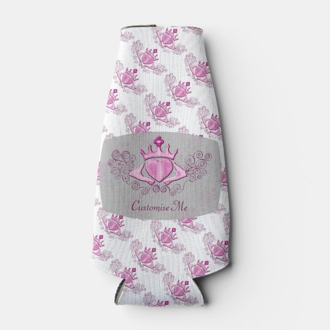 Porta-garrafa O Claddagh (Rosa) (Frente)