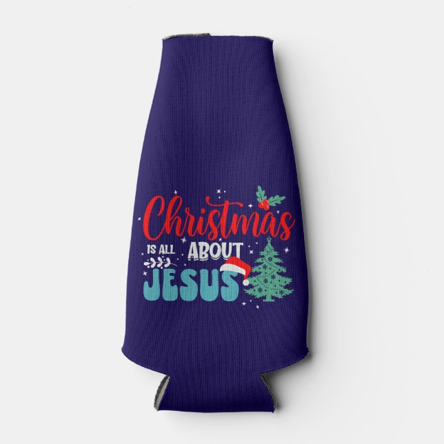 Porta-garrafa O Natal É Sobre Jesus-43687 (Frente)