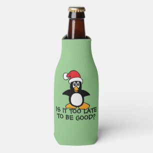 Porta-garrafa O pinguim engraçado do Natal é ele demasiado