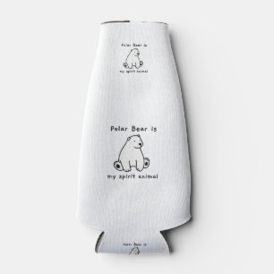 Porta-garrafa O Urso Polar Bonito É Meu Urso Animal Espírito.