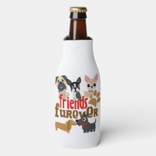 Porta-garrafa Os amigos Furever perseguem filhotes de cachorro
