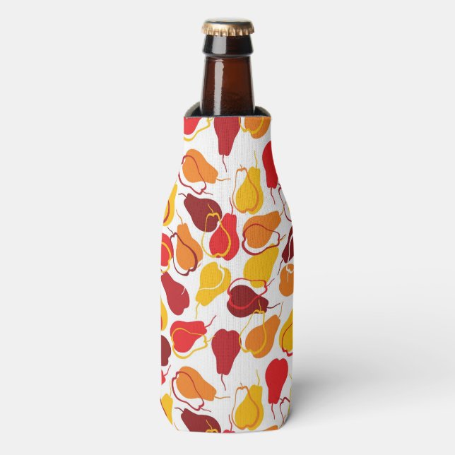 Porta-garrafa Padrão com peras (Frente da Garrafa)