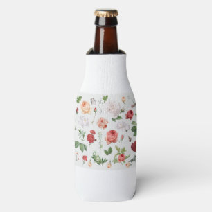 Porta-garrafa Padrão de Flor, Rosa