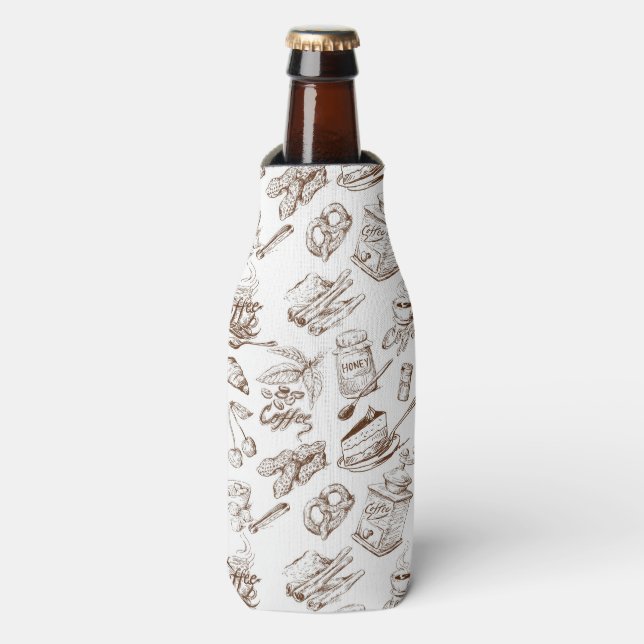 Porta-garrafa Padrão de papel (Frente da Garrafa)