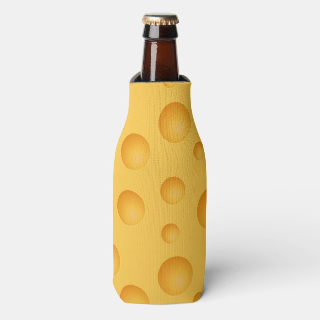 Porta-garrafa Padrão de Queijo Amarelo (Frente da Garrafa)