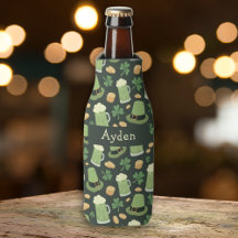 Padrão do Dia de São Patrício Sláinte Nome Verde D