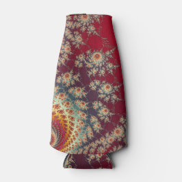 Porta-garrafa Padrão Floral Espiral