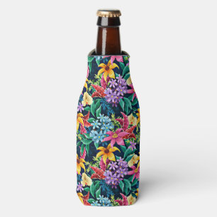 Porta-garrafa Padrão Floral Exótico Pintado À Mão- 23001