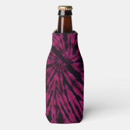 Porta-garrafa Padrão Retro Hippie Roxo Rosa Preto Tie-Dye