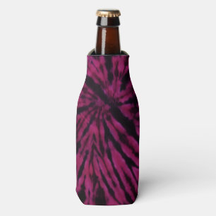 Porta-garrafa Padrão Retro Hippie Roxo Rosa Preto Tie-Dye