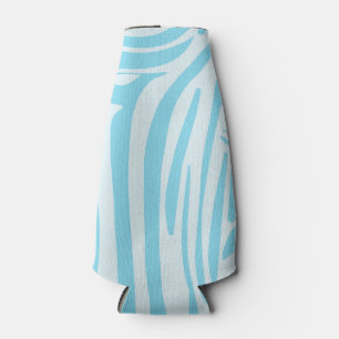 Porta-garrafa Padrão Zebra Azul