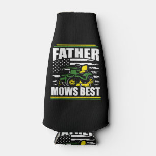 Porta-garrafa Padre Mows Best Funny Lawn Mower American Flag Fa